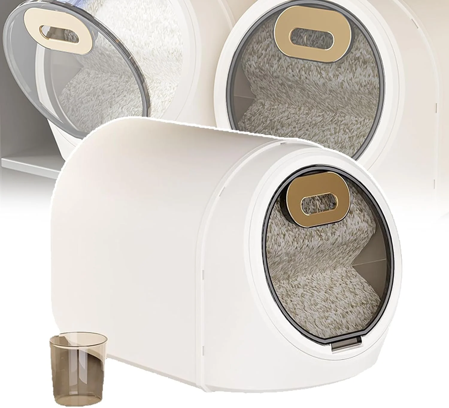 ظروف نگهداری برنج و غلات، مخزن نگهداری برنج، باز و بسته شدن درب مغناطیسی - درب چرخشی دیداری - حلقه آب بندی سیلیکونی - سطل ذخیره سازی آرد، غذای حیوانات خانگی، 10 کیلوگرم ظروف نگهداری برنج و غلات، مخزن نگهداری برنج، باز و بسته شدن درب مغناطیسی - درب چرخشی دیداری - حلقه آب بندی سیلیکونی - سطل ذخیره سازی آرد، غذای حیوانات خانگی، 10 کیلوگرم