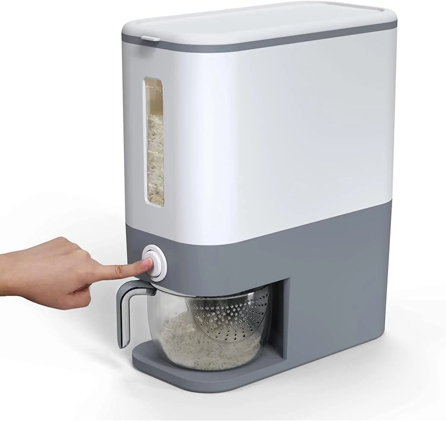 ظرف برنج ۱۰ کیلویی بزرگ و مهر و موم شده تیلور اند براون، ظروف نگهداری مواد غذایی خشک و غلات با پیمانه اندازه گیری، بدون BPA مناسب برای سازماندهی آشپزخانه ظرف برنج ۱۰ کیلویی بزرگ و مهر و موم شده تیلور اند براون، ظروف نگهداری مواد غذایی خشک و غلات با پیمانه اندازه گیری، بدون BPA مناسب برای سازماندهی آشپزخانه