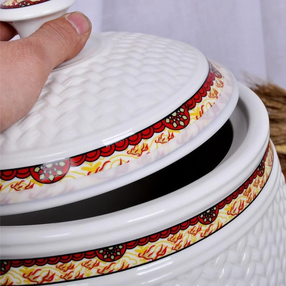 ظرف نگهداری مواد غذایی با درب، ظرف نگهداری برنج برای آرد، شکر، جعبه نگهداری دانه های برنج، سطل برنج سرامیکی مهر و موم شده برای سازماندهی آشپزخانه (7.5 کیلوگرم) (تک رنگ 7.5 کیلوگرم) (یک رنگ 2.5 کیلوگرم) ظرف نگهداری مواد غذایی با درب، ظرف نگهداری برنج برای آرد، شکر، جعبه نگهداری دانه های برنج، سطل برنج سرامیکی مهر و موم شده برای سازماندهی آشپزخانه (7.5 کیلوگرم) (تک رنگ 7.5 کیلوگرم) (یک رنگ 2.5 کیلوگرم)