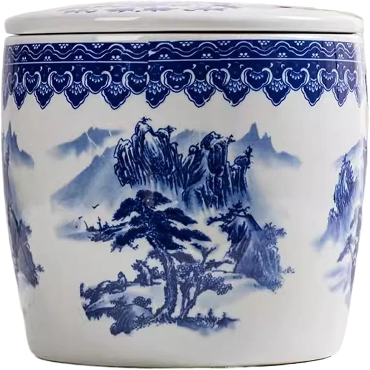 ظرف نگهداری برنج و غلات، سطل بزرگ سرامیکی برنج، ظرف برنج و حبوبات درب دار، جعبه نگهداری مهر و موم شده (10 کیلوگرم) (تک رنگ 5 کیلوگرم)