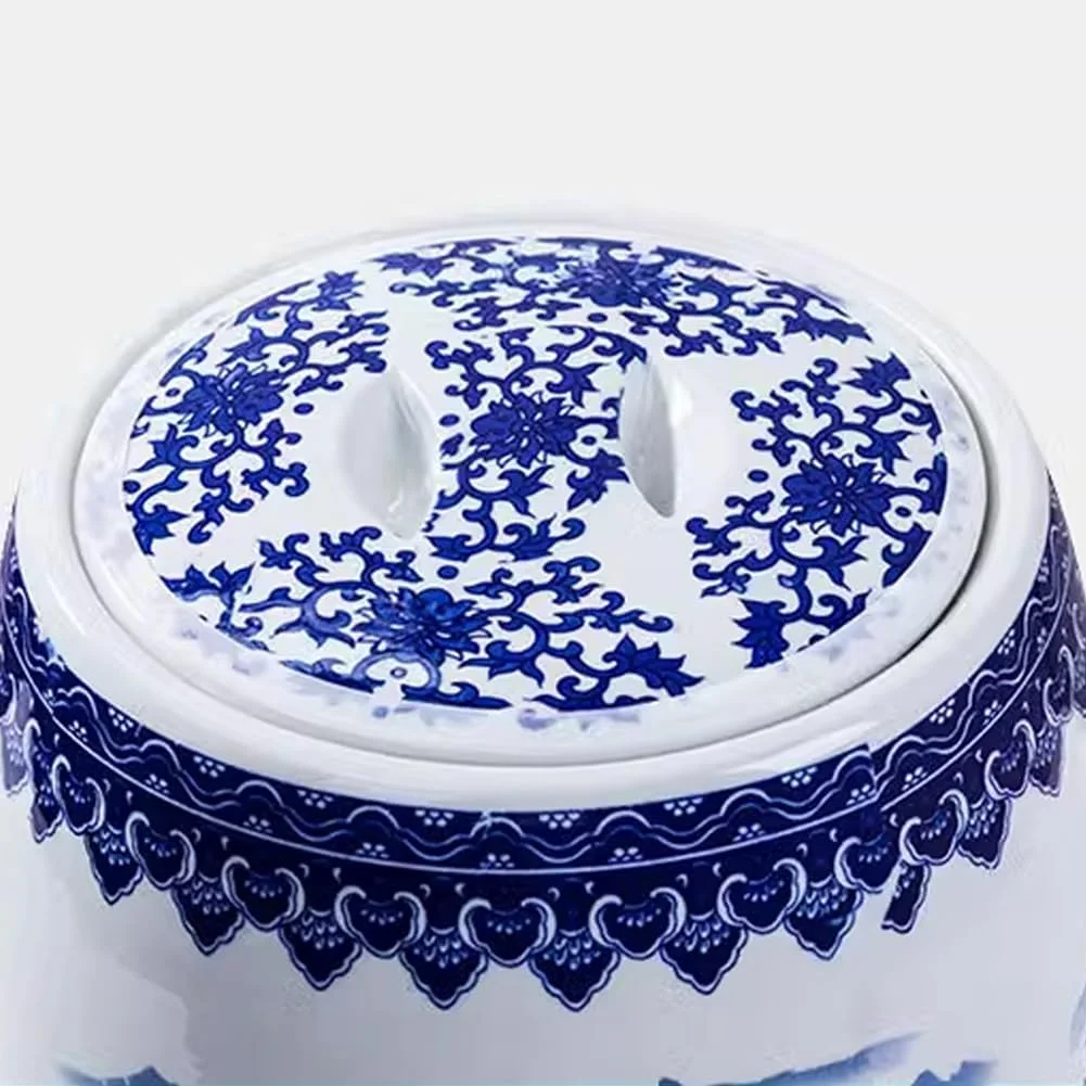 ظرف نگهداری برنج و غلات، سطل بزرگ سرامیکی برنج، ظرف برنج و حبوبات درب دار، جعبه نگهداری مهر و موم شده (10 کیلوگرم) (تک رنگ 5 کیلوگرم)