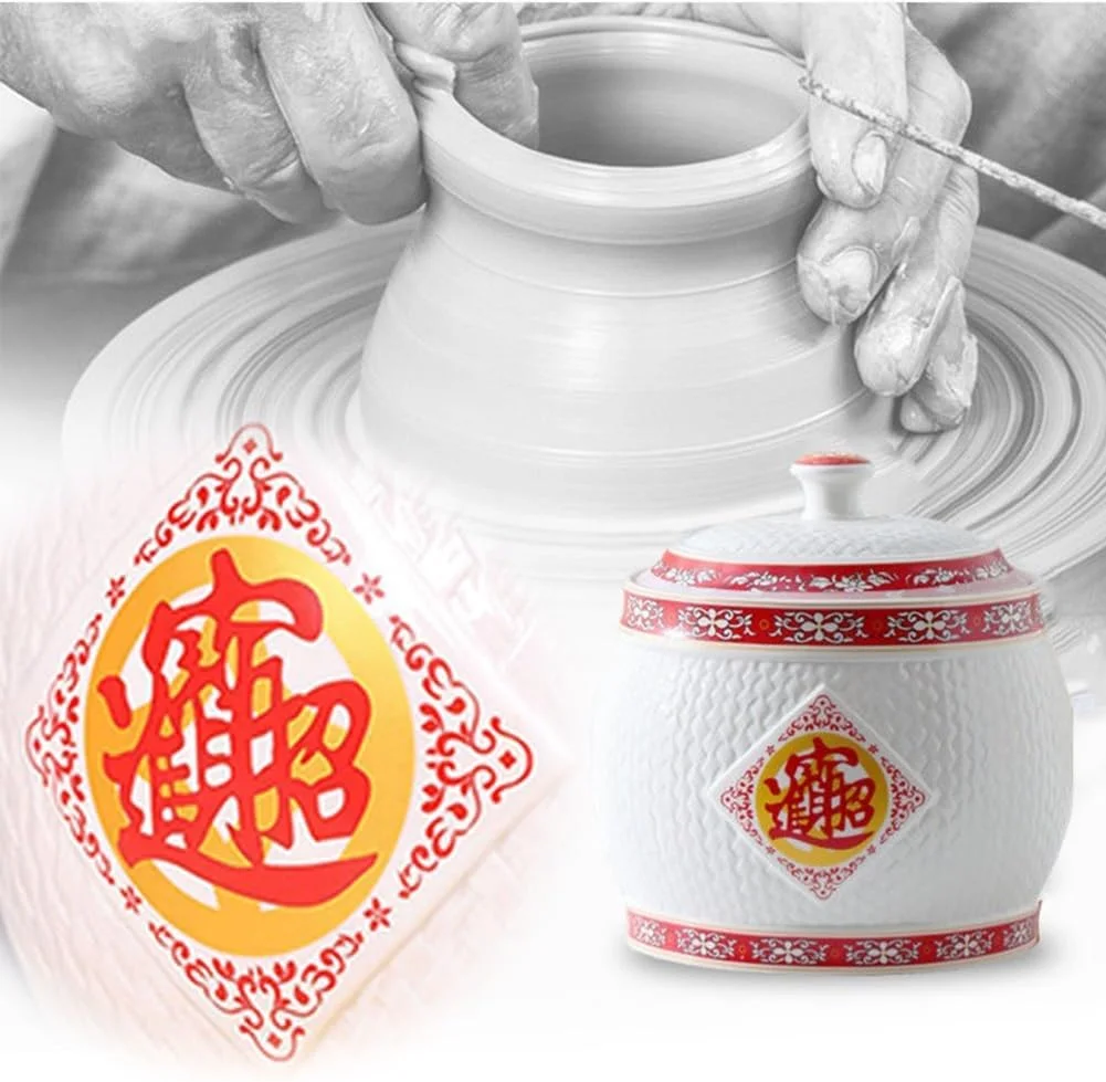 ظرف نگهداری برنج سطل برنج سرامیکی کوزه برنج سرامیکی رترو جعبه نگهداری کلاسیک برای آرد برنج ظرف نگهداری برنج ظرف غذا نگهداری مواد غذایی خشک (2.5 کیلوگرم)، KAYQYANND-2.5KG (4 کیلوگرم) ظرف نگهداری برنج سطل برنج سرامیکی کوزه برنج سرامیکی رترو جعبه نگهداری کلاسیک برای آرد برنج ظرف نگهداری برنج ظرف غذا نگهداری مواد غذایی خشک (2.5 کیلوگرم)، KAYQYANND-2.5KG (4 کیلوگرم)