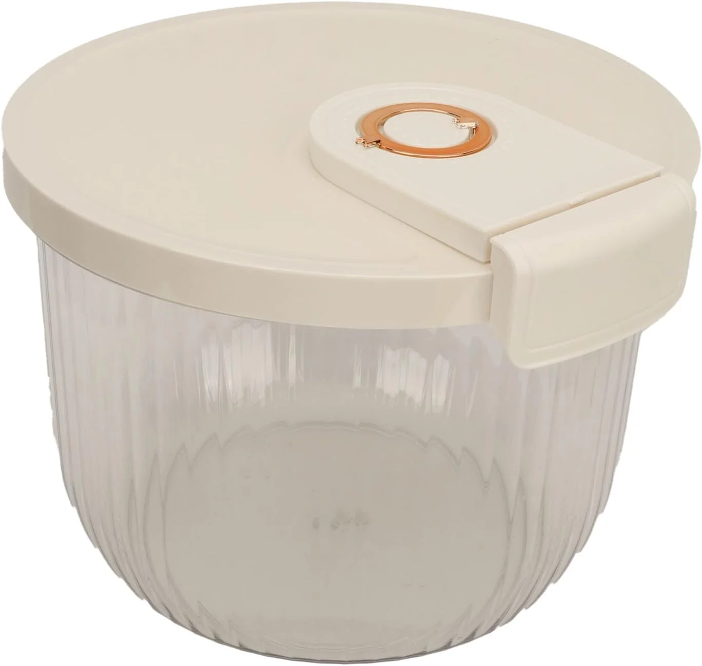 ظرف نگهداری برنج، ظرف نگهداری برنج شفاف و جمع و جور با ظرفیت بالا با درب برای حبوبات (11 کیلوگرم)