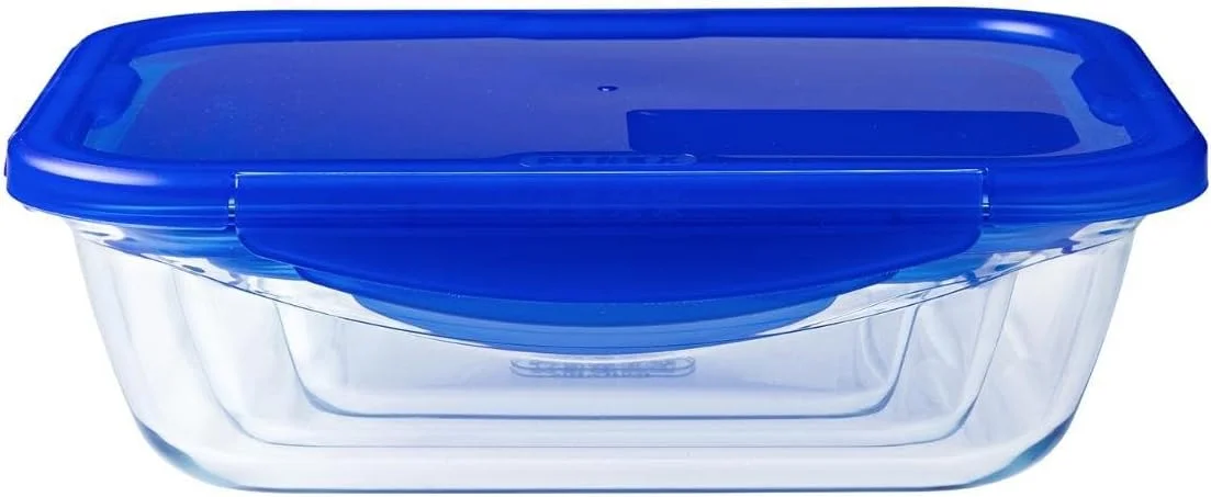 ظرف مستطیلی پیرکس Cook&Go با حجم 3.5 لیتر و درب محکم - راه حلی کارآمد از فریزر تا فر