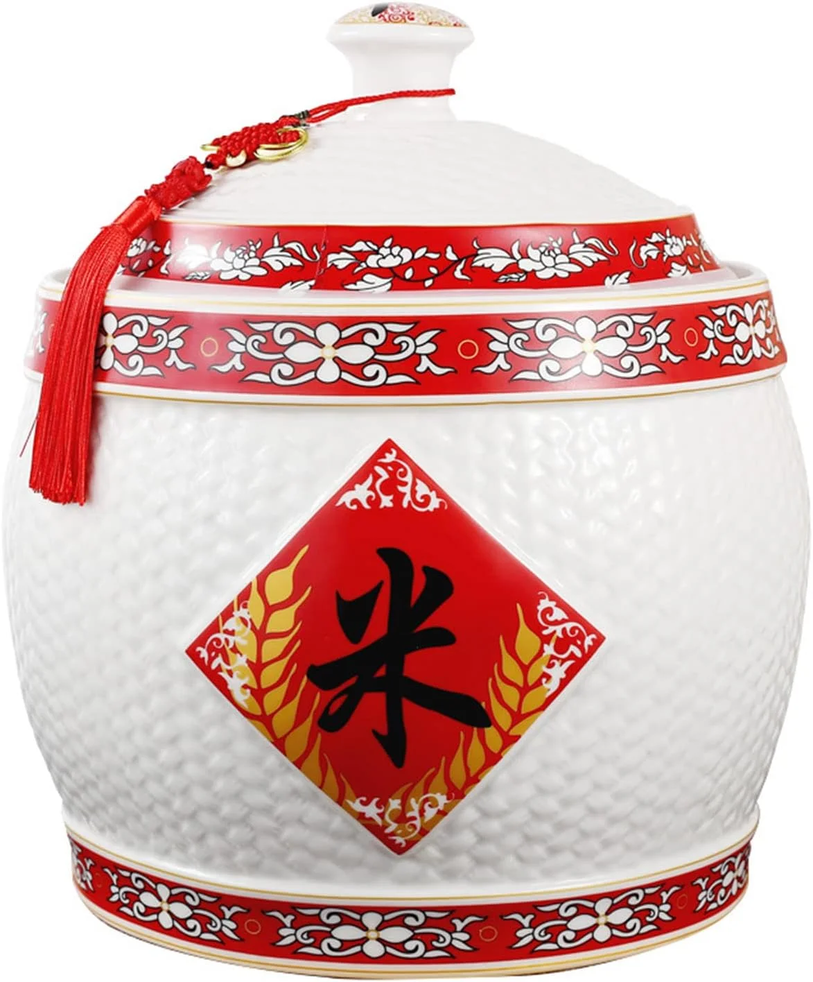 ظرف برنج اویاکوس، بشکه برنج، ظروف نگهداری مواد غذایی، سطل برنج سرامیکی با طراحی منگوله، جعبه نگهداری برنج خانگی با درب، دیگ برنج بزرگ دربسته چینی، 23 * 27 سانتی متر ظرف برنج اویاکوس، بشکه برنج، ظروف نگهداری مواد غذایی، سطل برنج سرامیکی با طراحی منگوله، جعبه نگهداری برنج خانگی با درب، دیگ برنج بزرگ دربسته چینی، 23 * 27 سانتی متر