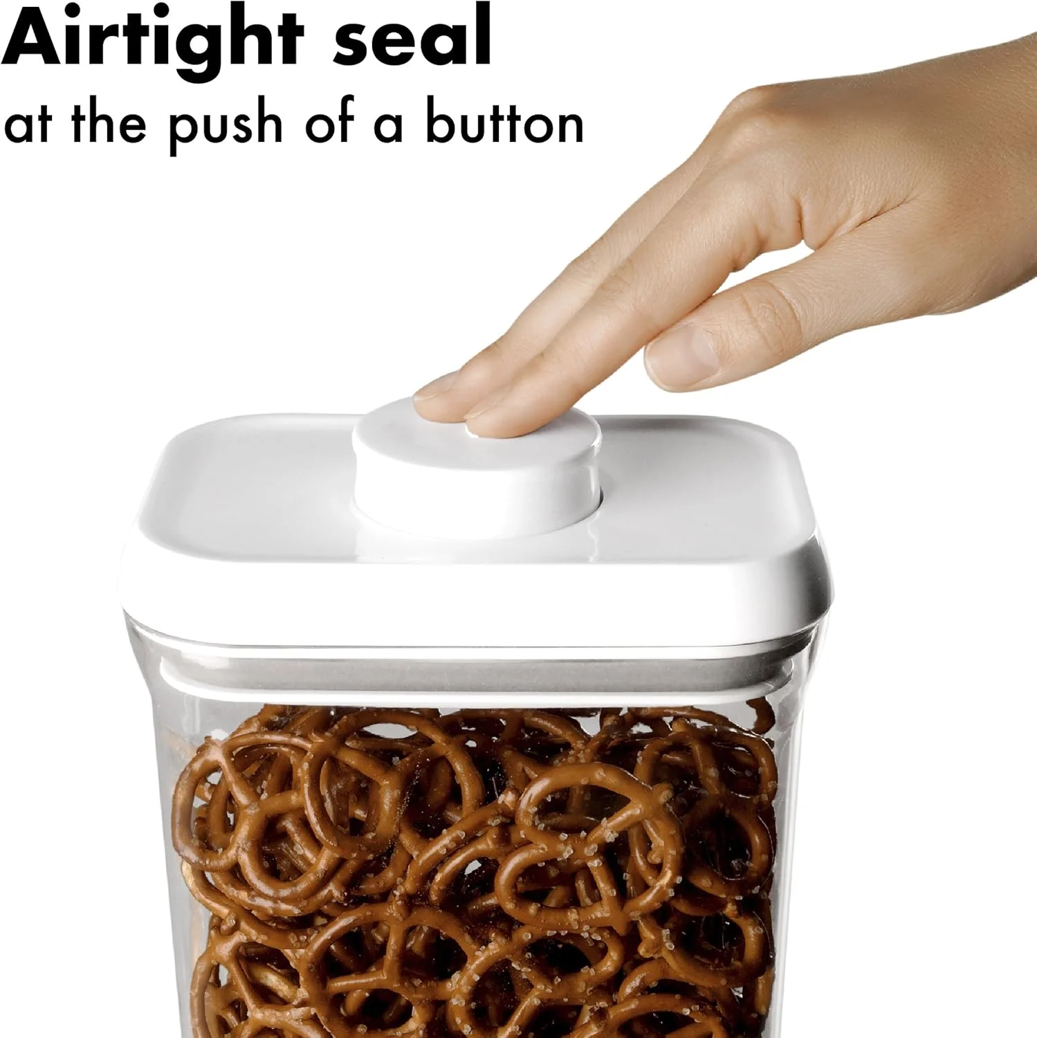 ست ظروف نگهداری مواد غذایی 10 تکه درب فشاری OXO Good Grips، سفید، مدل 1165700 ست ظروف نگهداری مواد غذایی 10 تکه درب فشاری OXO Good Grips، سفید، مدل 1165700