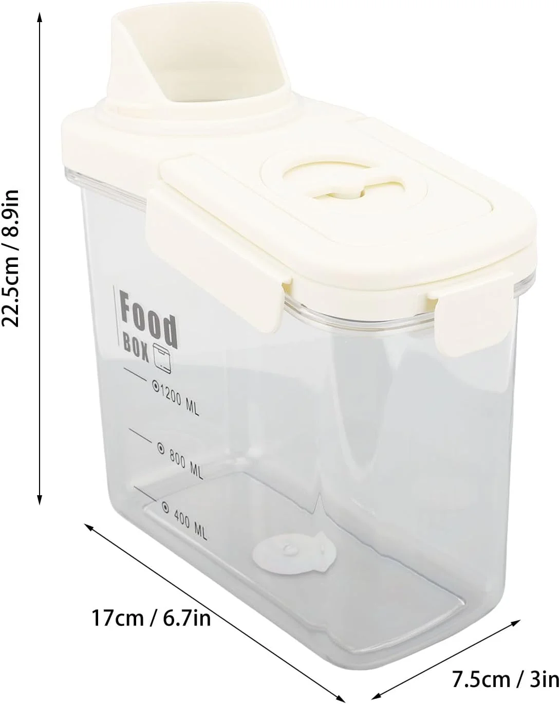 ظرف نگهداری غلات Nurnesy، ظرف نگهداری مواد غذایی درب دار با قابلیت تخلیه آسان و درب دارای ترازو، ظرف نگهداری برنج پلاستیکی ظرف نگهداری غلات Nurnesy، ظرف نگهداری مواد غذایی درب دار با قابلیت تخلیه آسان و درب دارای ترازو، ظرف نگهداری برنج پلاستیکی