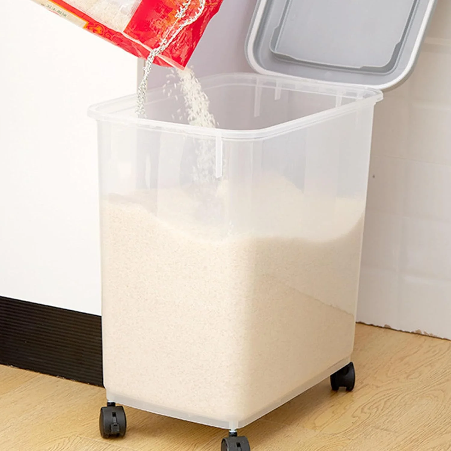 ظرف نگهداری برنج نورنسی، 12.5 کیلوگرمی، متراکم، ظرفیت بزرگ، ظرف برنج، ظرف نگهداری غلات آشپزخانه، ظرف برنج غذا ظرف نگهداری برنج نورنسی، 12.5 کیلوگرمی، متراکم، ظرفیت بزرگ، ظرف برنج، ظرف نگهداری غلات آشپزخانه، ظرف برنج غذا