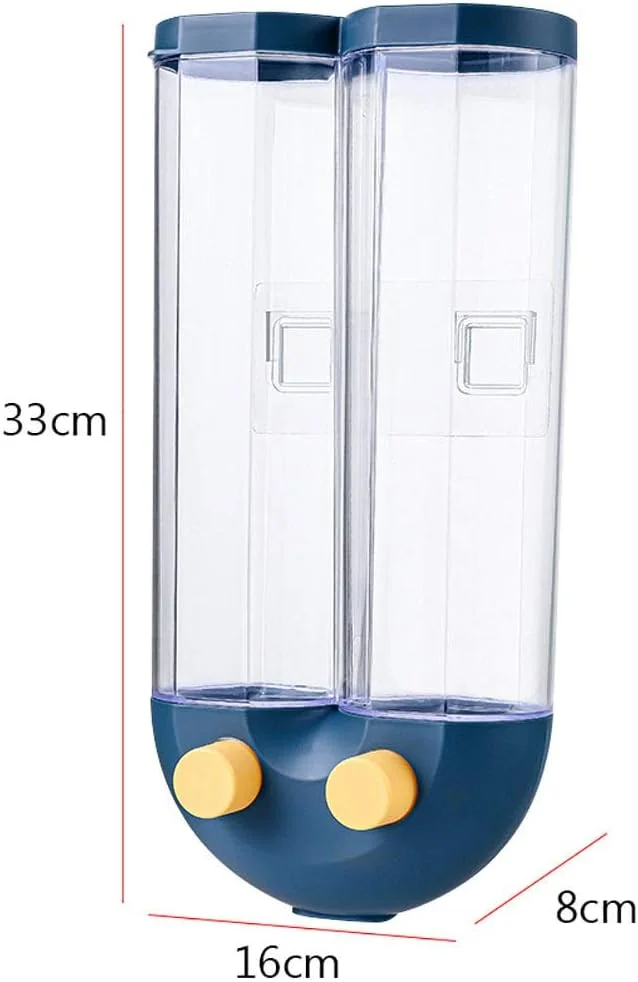 ظرف نگهداری مواد غذایی دیواری، جعبه نگهداری برنج، مخزن نگهداری مواد غذایی خشک، سطل برنج غلات کامل، مخزن نگهداری مواد غذایی برای خانه و آشپزخانه (آبی-B) ظرف نگهداری مواد غذایی دیواری، جعبه نگهداری برنج، مخزن نگهداری مواد غذایی خشک، سطل برنج غلات کامل، مخزن نگهداری مواد غذایی برای خانه و آشپزخانه (آبی-B)