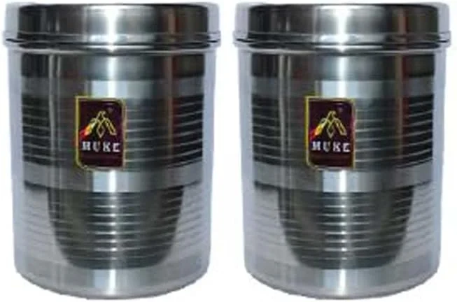 ست ظرف استیل دیبا MUKE®، سایز 5 کیلوگرم، 2 عددی