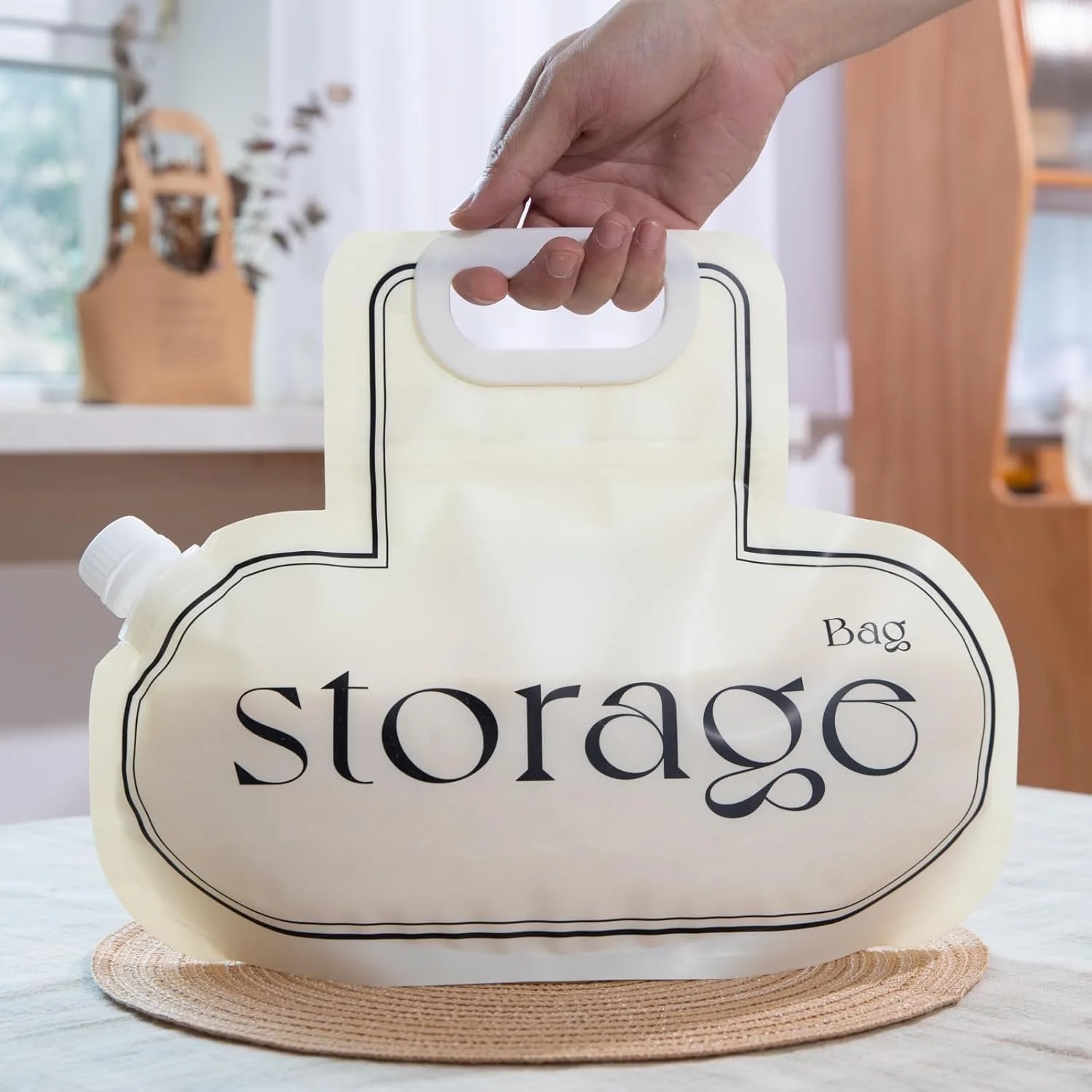 NALACAL Cereal Dispenser Containers Set, 5 Pack 60oz Moisture Proof Sealed Bag, Reusable Stand-Up Food Storage Bag, Airtight Food Storage Bags, Grain Rice Coffee Beans Organizers with Lid for Pantry NALACAL Cereal Dispenser Containers Set, 5 Pack 60oz Moisture Proof Sealed Bag, Reusable Stand-Up Food Storage Bag, Airtight Food Storage Bags, Grain Rice Coffee Beans Organizers with Lid for Pantry