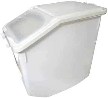 ظرف نگهداری برنج MISBAH، بشکه برنج خانگی با ظرفیت بزرگ، جعبه نگهداری غلات برای غذای حیوانات خانگی، دانه های برنج، لوبیا (16 کیلوگرم، منحنی، 1، N/A) ظرف نگهداری برنج MISBAH، بشکه برنج خانگی با ظرفیت بزرگ، جعبه نگهداری غلات برای غذای حیوانات خانگی، دانه های برنج، لوبیا (16 کیلوگرم، منحنی، 1، N/A)