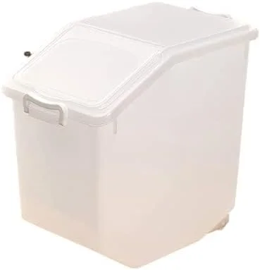 ظرف نگهداری برنج MISBAH، بشکه برنج خانگی با ظرفیت بزرگ، جعبه نگهداری غلات برای غذای حیوانات خانگی، دانه های برنج، لوبیا (16 کیلوگرم، منحنی، 1، N/A) ظرف نگهداری برنج MISBAH، بشکه برنج خانگی با ظرفیت بزرگ، جعبه نگهداری غلات برای غذای حیوانات خانگی، دانه های برنج، لوبیا (16 کیلوگرم، منحنی، 1، N/A)