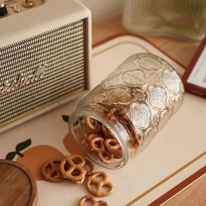 NALACAL Vintage Glass Airtight Storage Jar, With Airtight Wood Lid, Kitchen Food Containers, for Candy, Coffee Tea Beans, Oats,Flour, Grains,Food Storage Jar 24oz (2pcs) NALACAL Vintage Glass Airtight Storage Jar, With Airtight Wood Lid, Kitchen Food Containers, for Candy, Coffee Tea Beans, Oats,Flour, Grains,Food Storage Jar 24oz (2pcs)