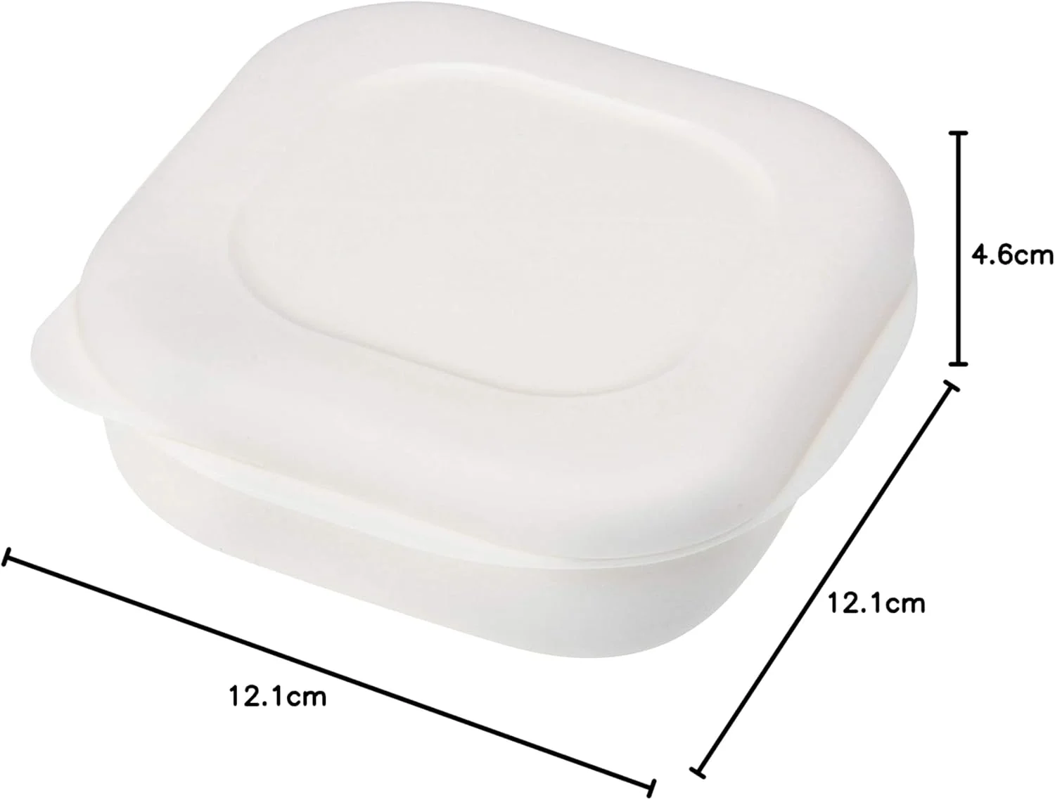 ظرف برنج یخ زده مارنا K745W، 1 عدد، مناسب مایکروویو و ماشین ظرفشویی، ظرف برنج منجمد، سفید