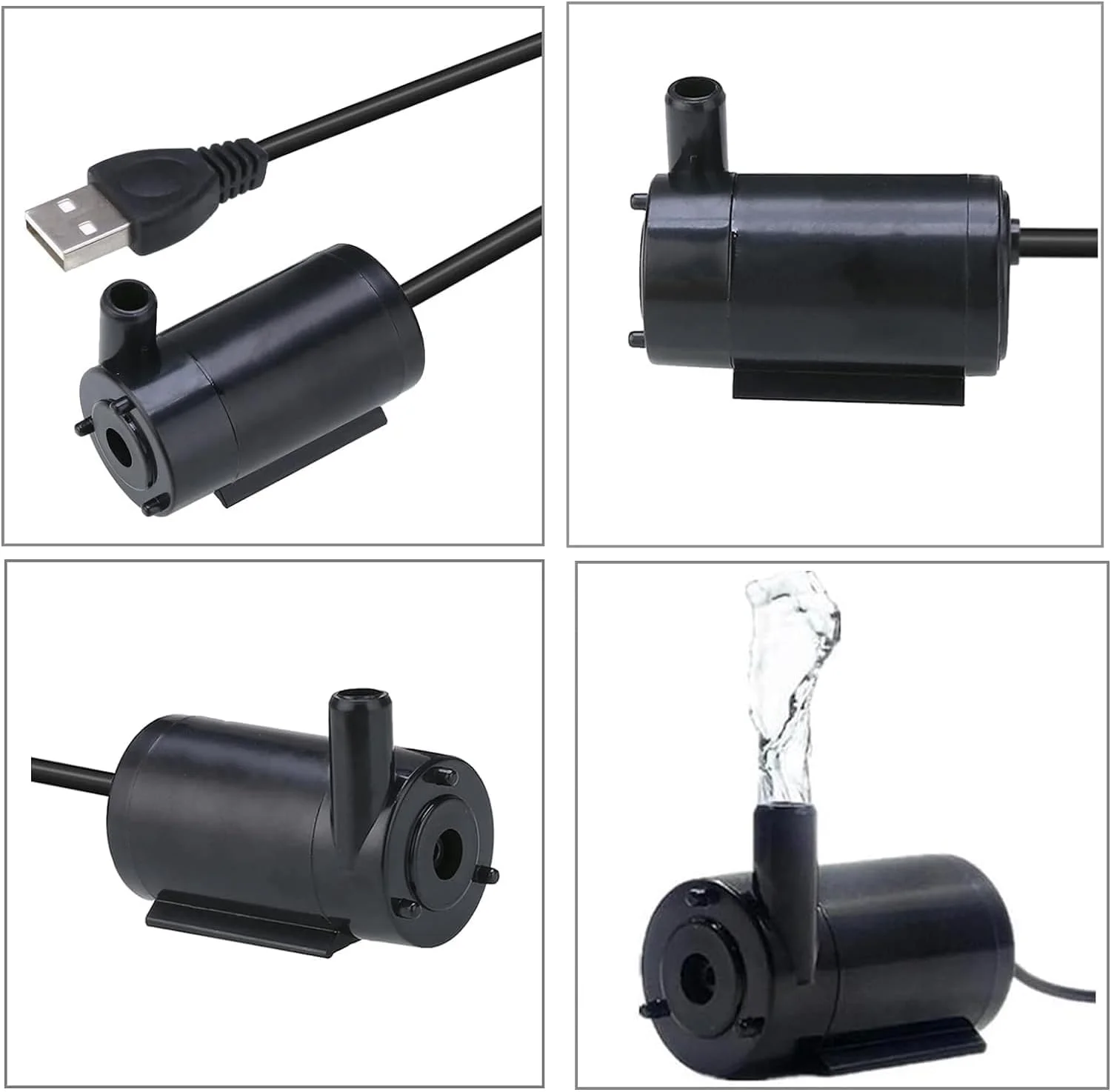 پمپ آب غوطه ور کوچک Joyzzz، 3 عدد پمپ غوطه ور میکرو USB DC 3-5 ولت، پمپ آب کوچک کم صدا، پمپ موتور براشلس برای آکواریوم، مخزن ماهی، حوضچه فواره، باغ هیدروپونیک پمپ آب غوطه ور کوچک Joyzzz، 3 عدد پمپ غوطه ور میکرو USB DC 3-5 ولت، پمپ آب کوچک کم صدا، پمپ موتور براشلس برای آکواریوم، مخزن ماهی، حوضچه فواره، باغ هیدروپونیک