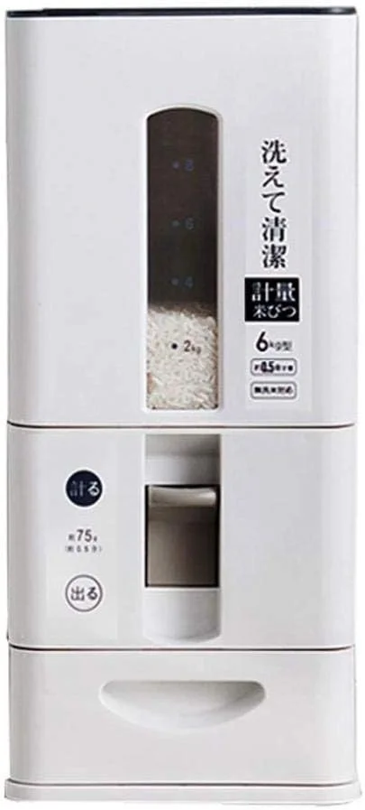 ظرف برنج KUANDARMX، ظروف غلات، سطل برنج، ظرف نگهداری برنج آشپزخانه، جعبه نگهداری برنج، سفید، 41.5X18X41CM ظرف برنج KUANDARMX، ظروف غلات، سطل برنج، ظرف نگهداری برنج آشپزخانه، جعبه نگهداری برنج، سفید، 41.5X18X41CM