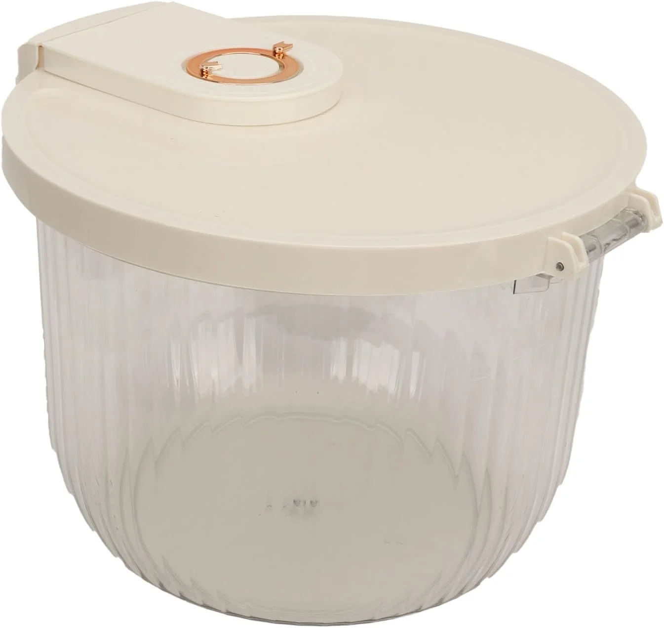 ظرف نگهداری برنج Jiawu، ظرف شفاف و جمع و جور با ظرفیت بالا به همراه درب برای حبوبات (7.5 کیلوگرم/16.5 پوند) ظرف نگهداری برنج Jiawu، ظرف شفاف و جمع و جور با ظرفیت بالا به همراه درب برای حبوبات (7.5 کیلوگرم/16.5 پوند)