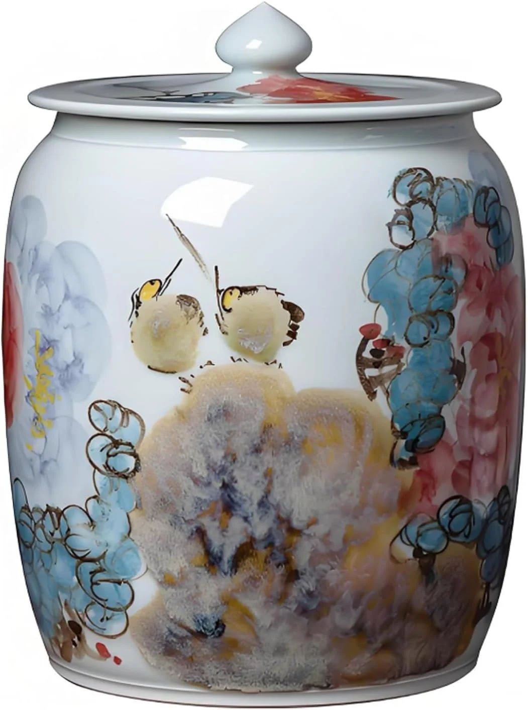 ظرف برنج سرامیکی آشپزخانه، ظرف نگهداری مواد غذایی، ظرف برنج، ظرف نگهداری برنج، ظروف نگهداری غلات با درب، مناسب برای آشپزخانه و اتاق نشیمن (15 کیلوگرم) ظرف برنج سرامیکی آشپزخانه، ظرف نگهداری مواد غذایی، ظرف برنج، ظرف نگهداری برنج، ظروف نگهداری غلات با درب، مناسب برای آشپزخانه و اتاق نشیمن (15 کیلوگرم)