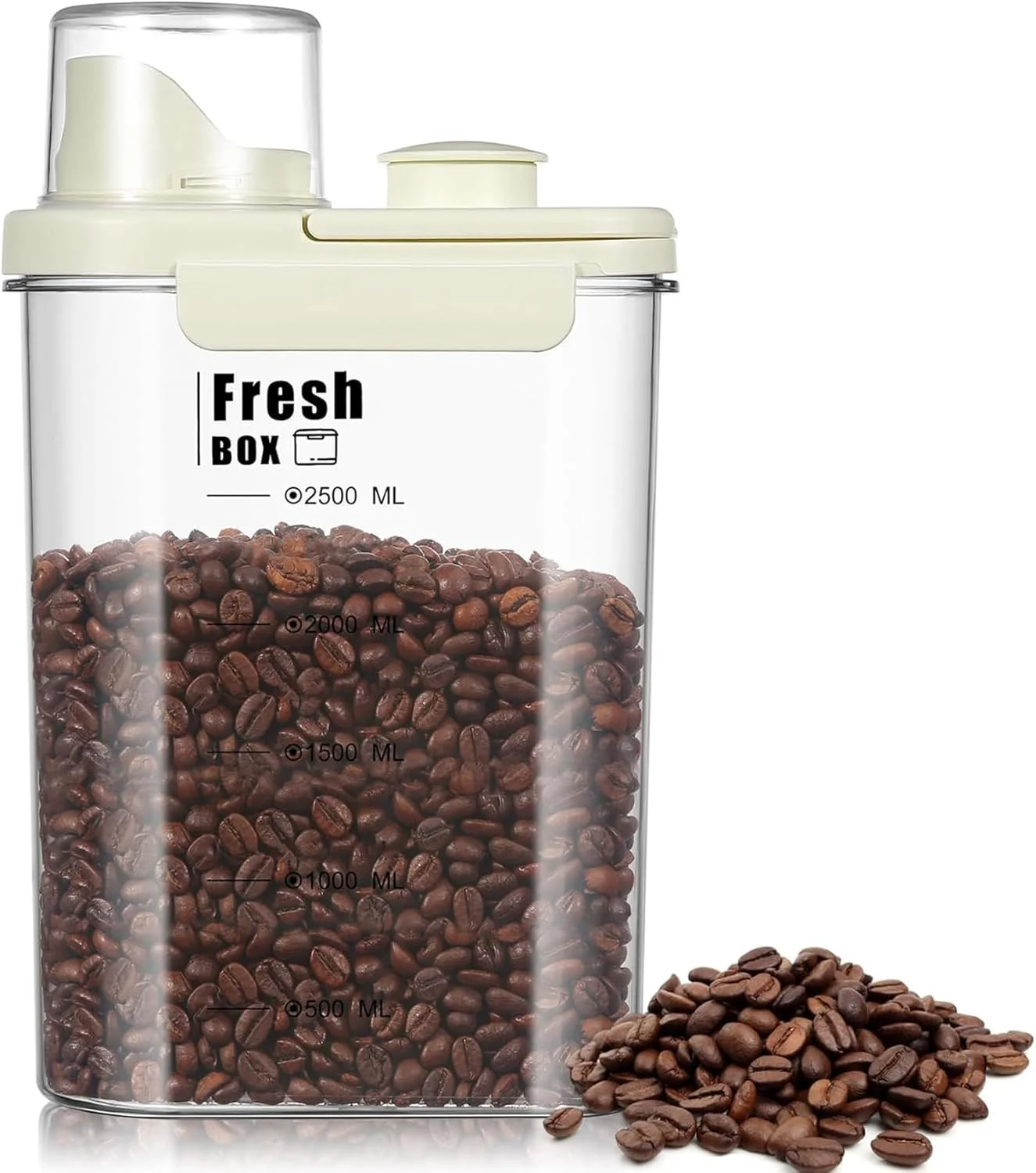 ظرف نگهداری برنج 6 لیتری کیست ویو با درب محکم و خروجی آسان - پخش کننده پلاستیکی بدون BPA برای غلات، جو دوسر، پاستا و آرد ظرف نگهداری برنج 6 لیتری کیست ویو با درب محکم و خروجی آسان - پخش کننده پلاستیکی بدون BPA برای غلات، جو دوسر، پاستا و آرد