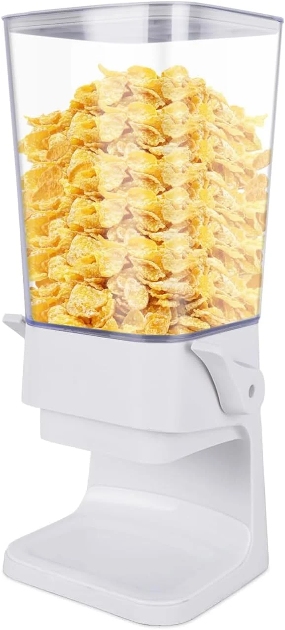 ظرف نگهداری غلات Hniuyun، ظرف بزرگ 5.5 لیتری برای نگهداری غلات، ظرف رومیزی برای نگهداری مواد غذایی خشک مانند برنج، کورن فلکس، لوبیا، اسنک، جو دوسر، غذای حیوانات خانگی، سفید ظرف نگهداری غلات Hniuyun، ظرف بزرگ 5.5 لیتری برای نگهداری غلات، ظرف رومیزی برای نگهداری مواد غذایی خشک مانند برنج، کورن فلکس، لوبیا، اسنک، جو دوسر، غذای حیوانات خانگی، سفید