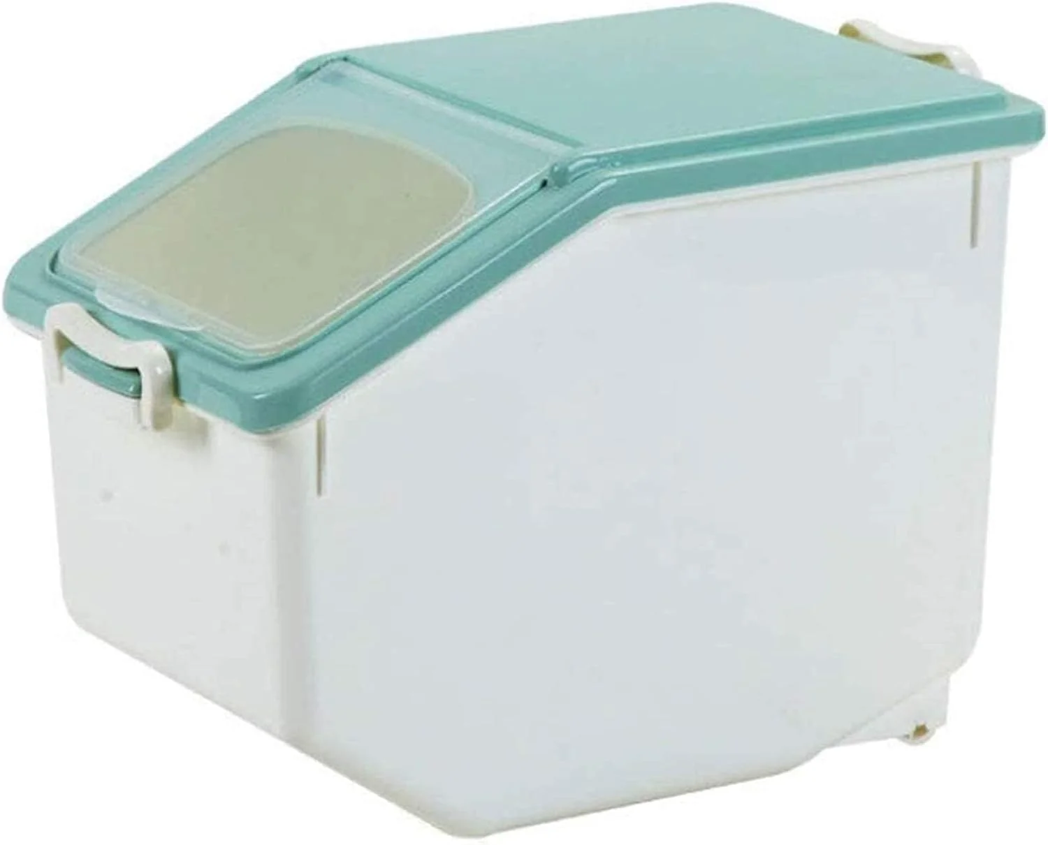 ظرف غلات Guomipai Teakpeak ظرف نگهداری برنج 10 کیلوگرمی با درب و پیمانه اندازه گیری، ظرف نگهداری مواد غذایی سبز (رنگ: سبز) ظرف غلات Guomipai Teakpeak ظرف نگهداری برنج 10 کیلوگرمی با درب و پیمانه اندازه گیری، ظرف نگهداری مواد غذایی سبز (رنگ: سبز)