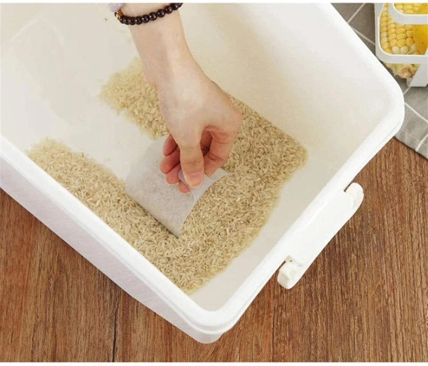 ظرف حبوبات 2 عددی، جعبه نگهداری برنج، ظرف نگهداری برنج 15 کیلوگرمی، ظرف نگهداری آرد بزرگ به همراه پیمانه، مناسب برای نگهداری مواد غذایی (رنگ: آبی) ظرف حبوبات 2 عددی، جعبه نگهداری برنج، ظرف نگهداری برنج 15 کیلوگرمی، ظرف نگهداری آرد بزرگ به همراه پیمانه، مناسب برای نگهداری مواد غذایی (رنگ: آبی)