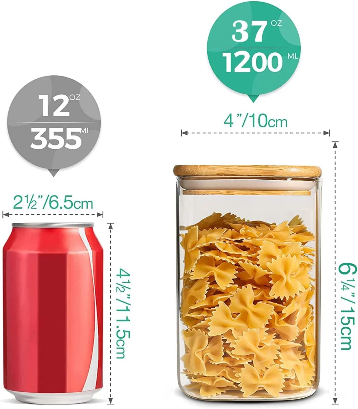 GGEROU Glass Storage Jars with Airtight Bamboo Lid, 3 Pack Glass Food Storage Containers Canisters,Kitchen Pantry Storage Kitchen Canisters for Candy, Cookie, Rice, Sugar, Flour, Pasta,Nuts (1200ml) GGEROU Glass Storage Jars with Airtight Bamboo Lid, 3 Pack Glass Food Storage Containers Canisters,Kitchen Pantry Storage Kitchen Canisters for Candy, Cookie, Rice, Sugar, Flour, Pasta,Nuts (1200ml)