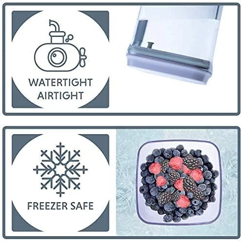 ظروف نگهداری مواد غذایی درب دار GGEROU، ست 6 عددی، مخزن نگهداری مهر و موم شده پلاستیکی با درجه مواد غذایی با درب های قفل دار، ظروف نگهداری و سازماندهی مواد غذایی آشپزخانه، ضد رطوبت، برای آب نبات، قهوه، غلات (6*L:1500ML) ظروف نگهداری مواد غذایی درب دار GGEROU، ست 6 عددی، مخزن نگهداری مهر و موم شده پلاستیکی با درجه مواد غذایی با درب های قفل دار، ظروف نگهداری و سازماندهی مواد غذایی آشپزخانه، ضد رطوبت، برای آب نبات، قهوه، غلات (6*L:1500ML)