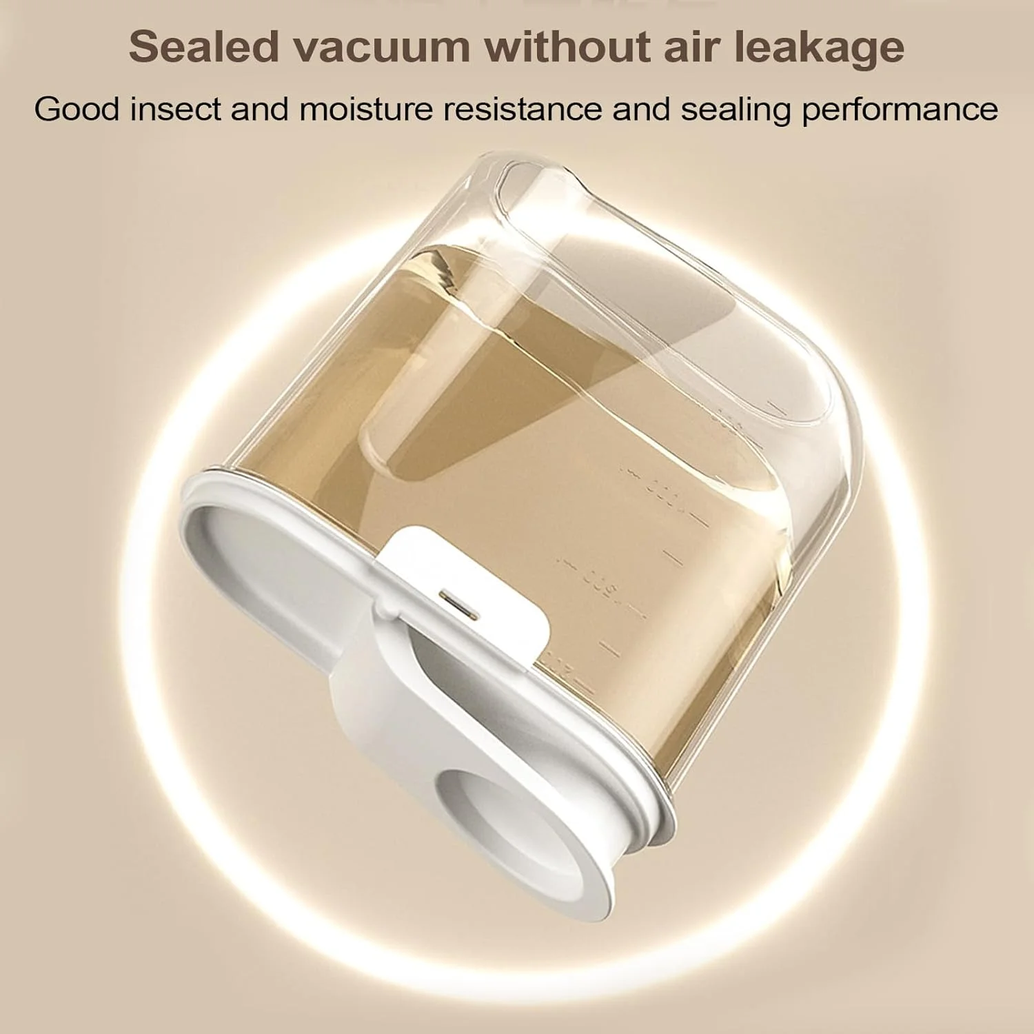 ظرف نگهداری غذای گربه - ظروف نگهداری غذای حیوانات خانگی | ظرف سازمان دهنده 2 لیتری درب دار برای شکر، برنج، غلات، آجیل، پاستا، تنقلات، سازماندهی آشپزخانه و انبار آپارتمان