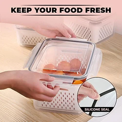 DESEAR Food Grade Plastic Storage Containers – BPA-Free, Leak-Proof, Microwave & Freezer Safe Meal Prep Box Set – 3 & 5 Piece Rectangular Containers for Lunch, Fruits & Vegetables (3) DESEAR Food Grade Plastic Storage Containers – BPA-Free, Leak-Proof, Microwave & Freezer Safe Meal Prep Box Set – 3 & 5 Piece Rectangular Containers for Lunch, Fruits & Vegetables (3)