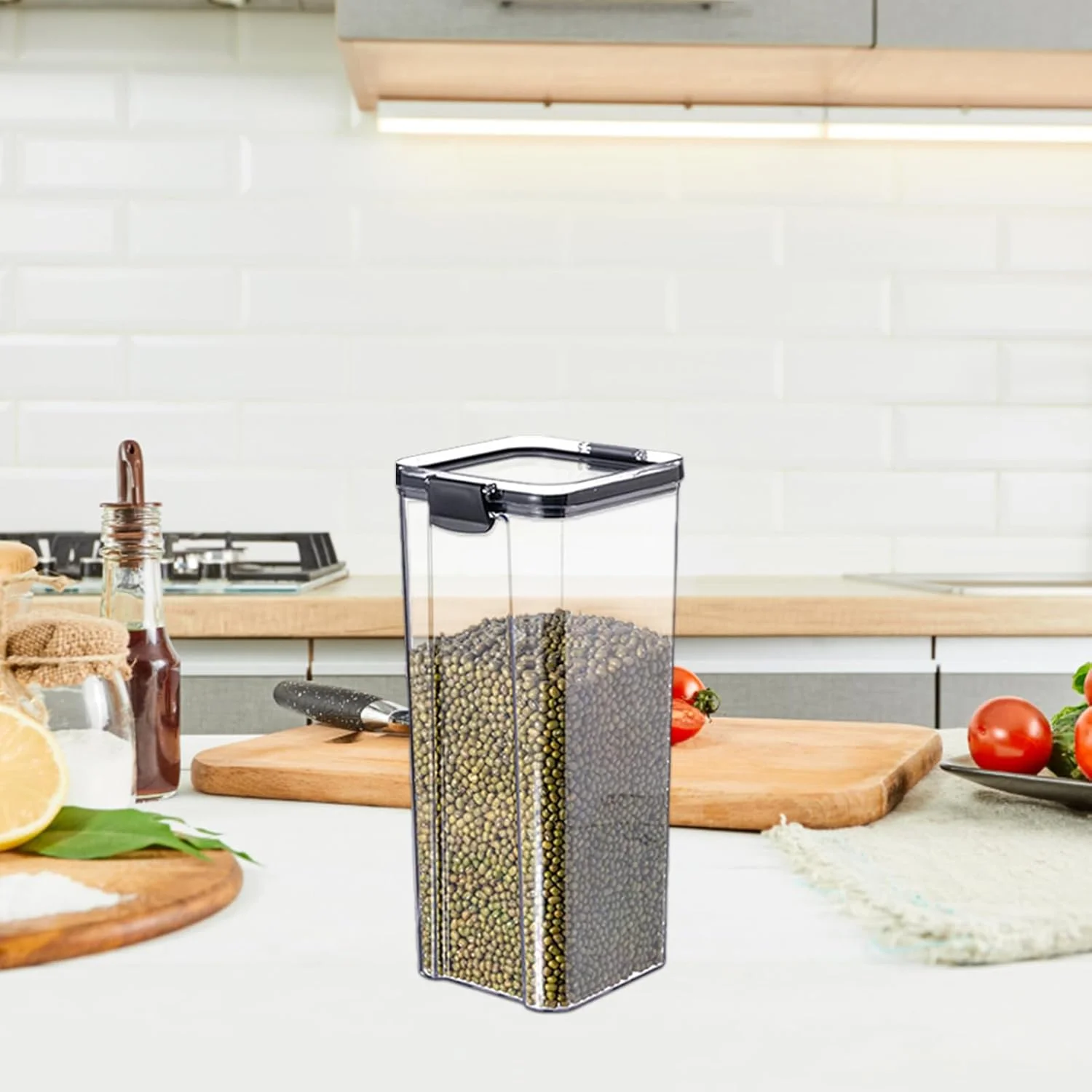 ظرف نگهداری مواد غذایی | مخزن نگهداری مهر و موم شده ضد رطوبت برنج - جعبه غلات برای سازماندهی انبار آشپزخانه