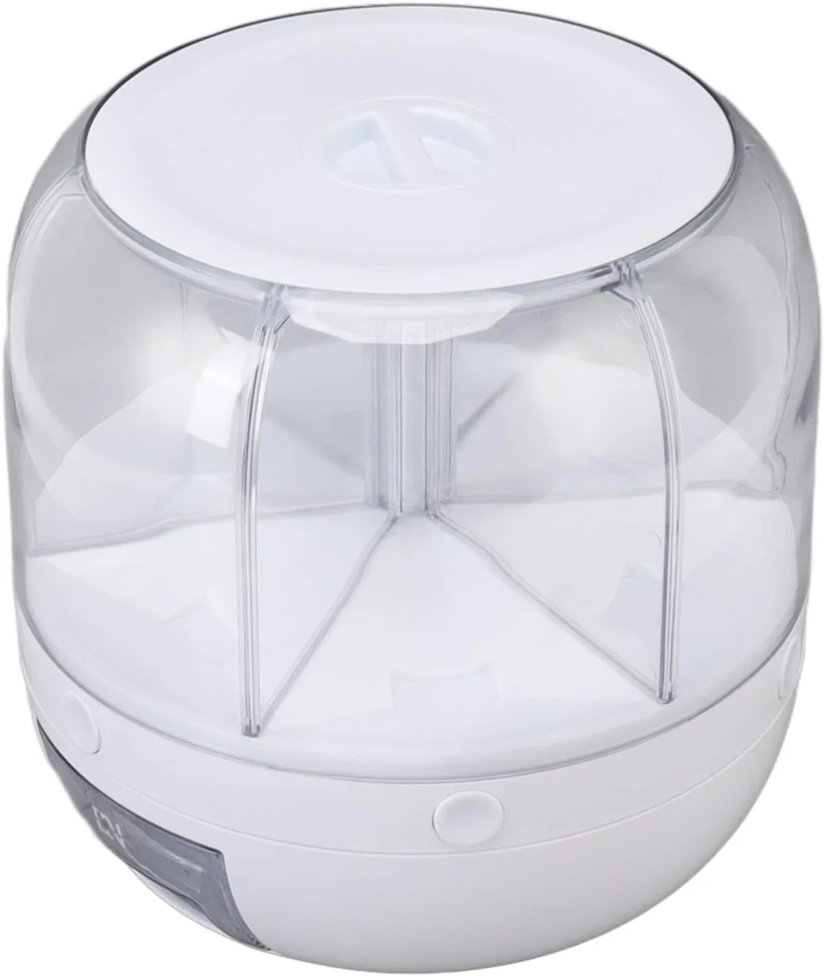 ظرف نگهداری برنج Depisuta، ظرف چرخشی 360 درجه غلات با ظرفیت 6 کیلوگرم، ظرف نگهداری مواد غذایی خشک 6 محفظه ای با درب قابل جابجایی، جعبه نگهداری غلات مهر و موم شده