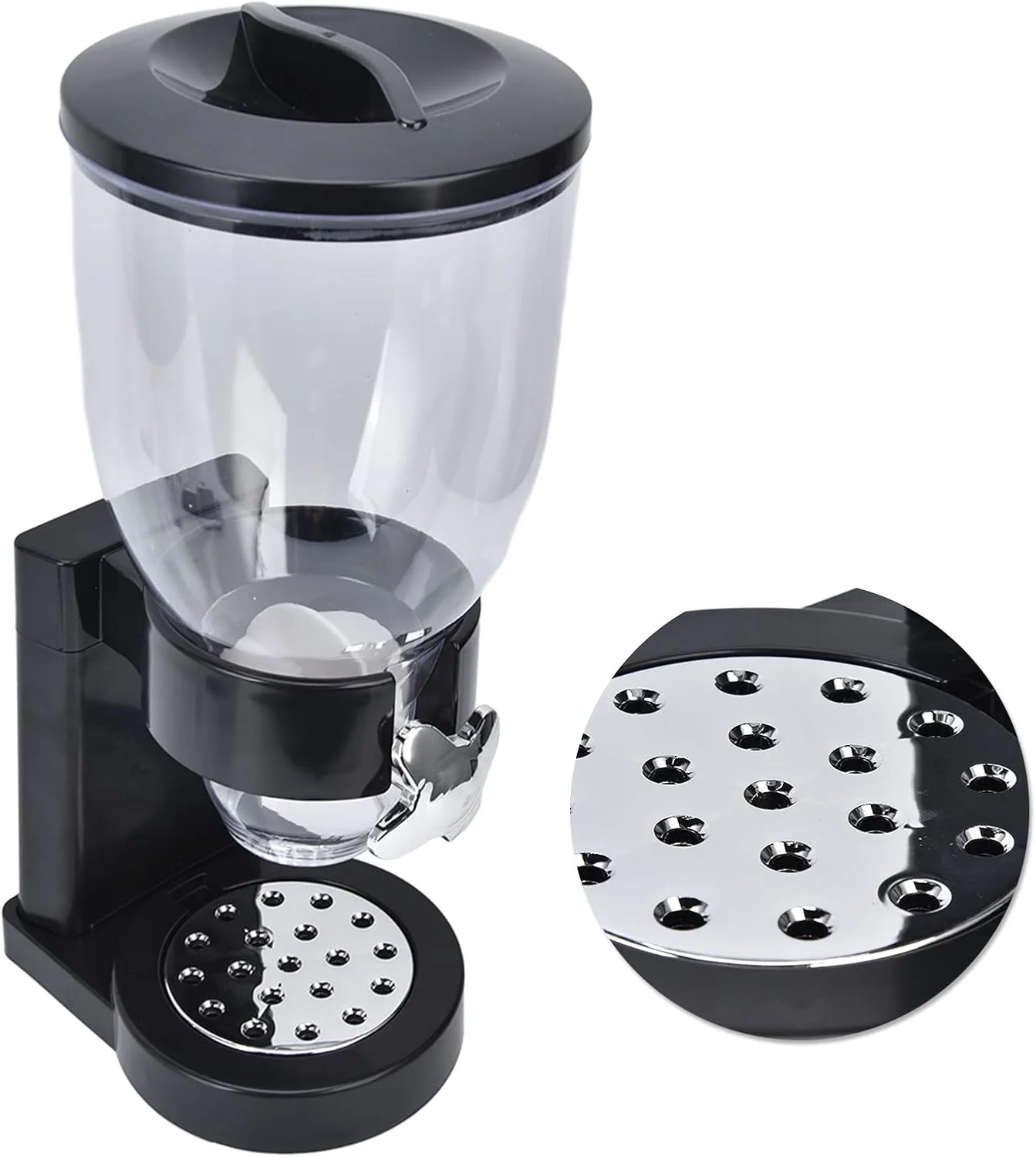 ظرف غلات شفاف FAFEICY با ظرفیت 500 گرم، مخزن نگهداری برنج با پایه لاستیکی ظرف غلات شفاف FAFEICY با ظرفیت 500 گرم، مخزن نگهداری برنج با پایه لاستیکی