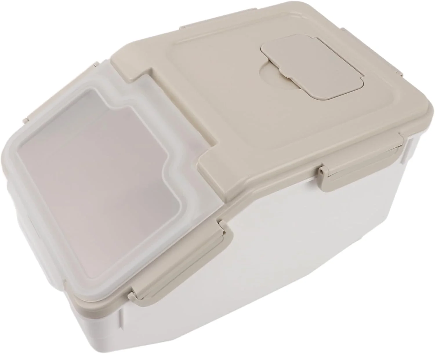 ظروف نگهداری برنج Fockety، ظرف نگهداری مواد غذایی تاشو با درب محکم، چرخ غلتکی، پیمانه اندازه گیری، سطل ضد آب مواد غذایی برای دانه های برنج، حیوانات خانگی (5 کیلوگرم / 11 پوند) ظروف نگهداری برنج Fockety، ظرف نگهداری مواد غذایی تاشو با درب محکم، چرخ غلتکی، پیمانه اندازه گیری، سطل ضد آب مواد غذایی برای دانه های برنج، حیوانات خانگی (5 کیلوگرم / 11 پوند)