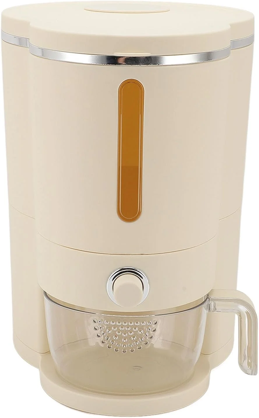 ظرف نگهداری برنج GLOGLOW، ظرف دربسته و ضد هوا، لوازم آشپزخانه برای نگهداری برنج با ظرفیت بالا، پلاستیکی (سایز کوچک)