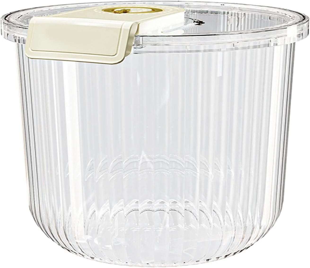 ظرف نگهداری مواد غذایی درب دار با طراحی شفاف، سطل برنج با ظرفیت بزرگ برای مواد غذایی خشک، آرد غلات، پخش کننده غلات، حفظ طعم (کوچک)