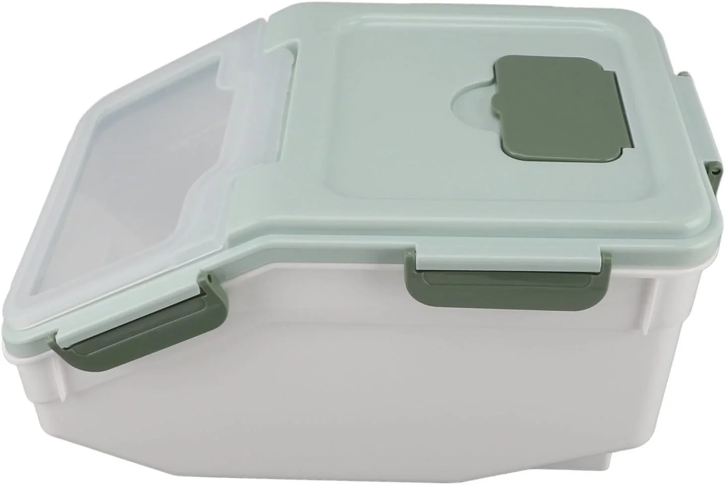 Zerodis Rice Container, Plastic Thickened Airtight Flour Storage Bin with Locking Lid Kitchen Utensils Suitable for Storing Rice Grains Other Ingredients Snacks Pet Food (5kg / 11lb)