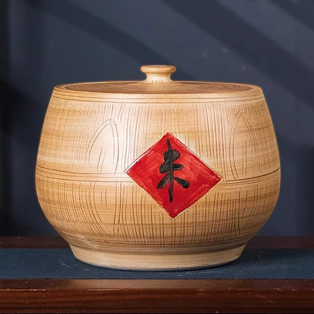 ظرف غلات درب دار TT-YEF با ظرفیت 25 کیلوگرم، کوزه برنج سرامیکی با درب، ظرف نگهداری برنج، جعبه برنج بزرگ با طراحی قدیمی، ظرف درب دار آشپزخانه برای آرد و آجیل، ظرفیت 15 کیلوگرم ظرف غلات درب دار TT-YEF با ظرفیت 25 کیلوگرم، کوزه برنج سرامیکی با درب، ظرف نگهداری برنج، جعبه برنج بزرگ با طراحی قدیمی، ظرف درب دار آشپزخانه برای آرد و آجیل، ظرفیت 15 کیلوگرم