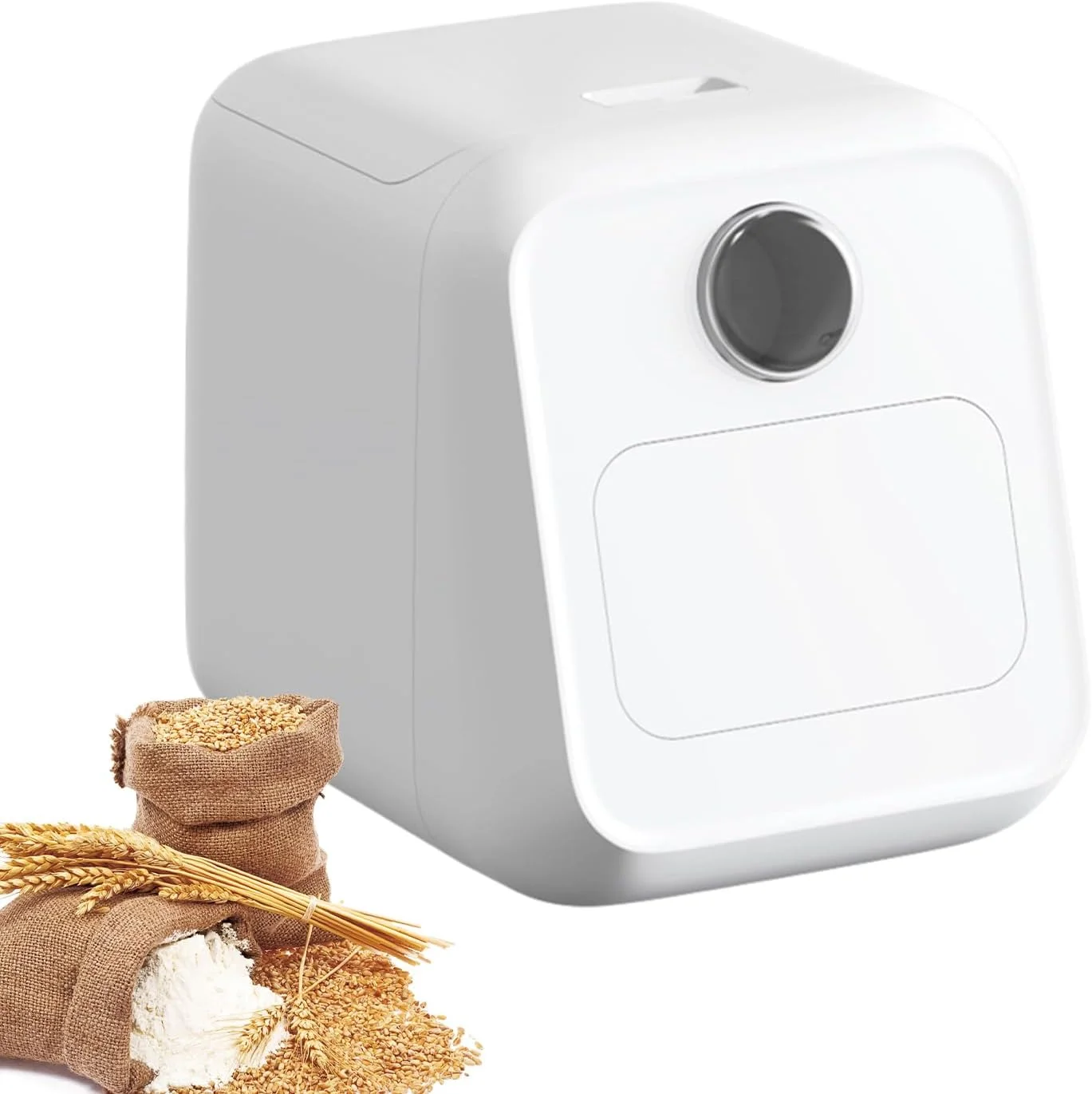 Rice Container, Flour Sugar Storage Containers, Airtight Flour Food Canisters for Kitchen Baking Freezer Pantry Apartment Restaurant Dormitory