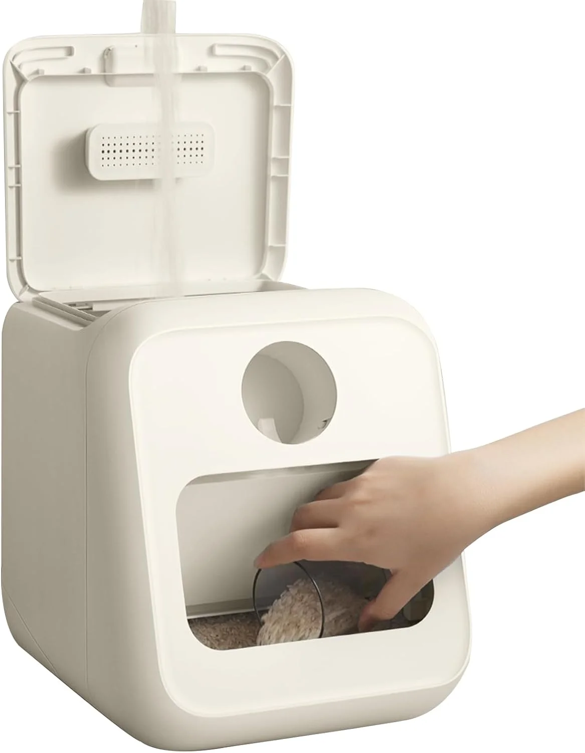 ظرف نگهداری برنج - ظرف غلات با پیمانه اندازه گیری | ظروف دربسته آرد و مواد غذایی برای آشپزخانه، پخت و پز، فریزر، انبار، آپارتمان، رستوران، خوابگاه