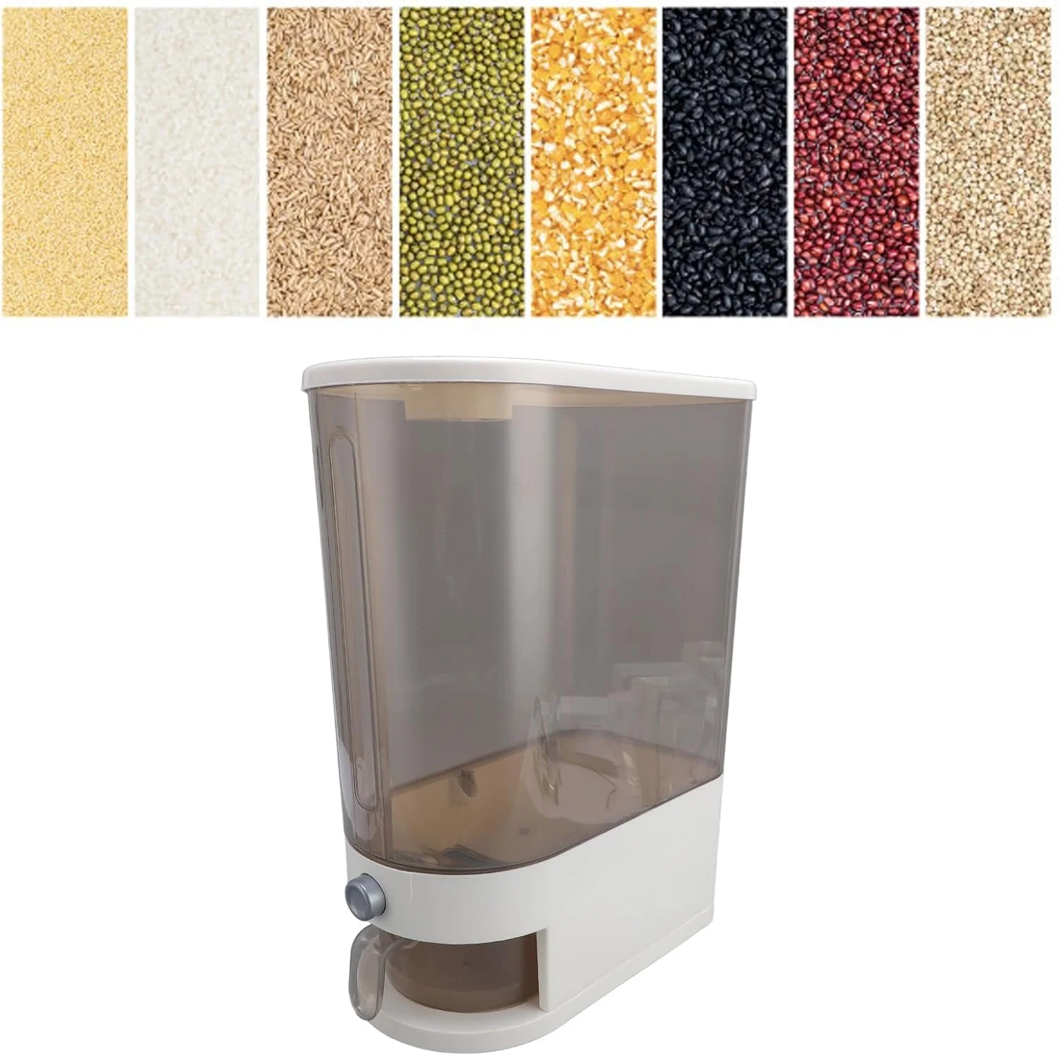 ظرف نگهداری برنج Fabater PP، ظرف غلات خشک و مهر و موم شده، صرفه جویی در فضا برای سازماندهی آشپزخانه، گزینه های متنوع برای مصارف خانگی و تجاری (مدل 2)