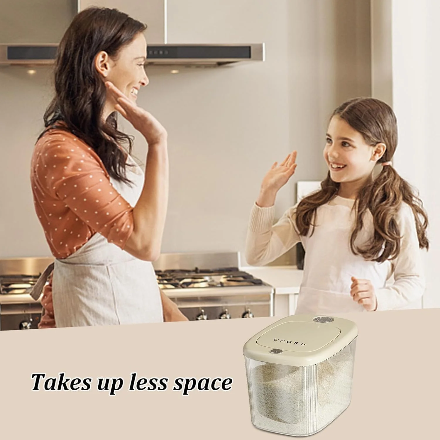 Large Rice Dispenser | Space Saving Rice Storage Containers | Multifunctional Reusable Food-Safe Kitchen Sealed Bins Dry Food Storage Containers for Kitchen Use