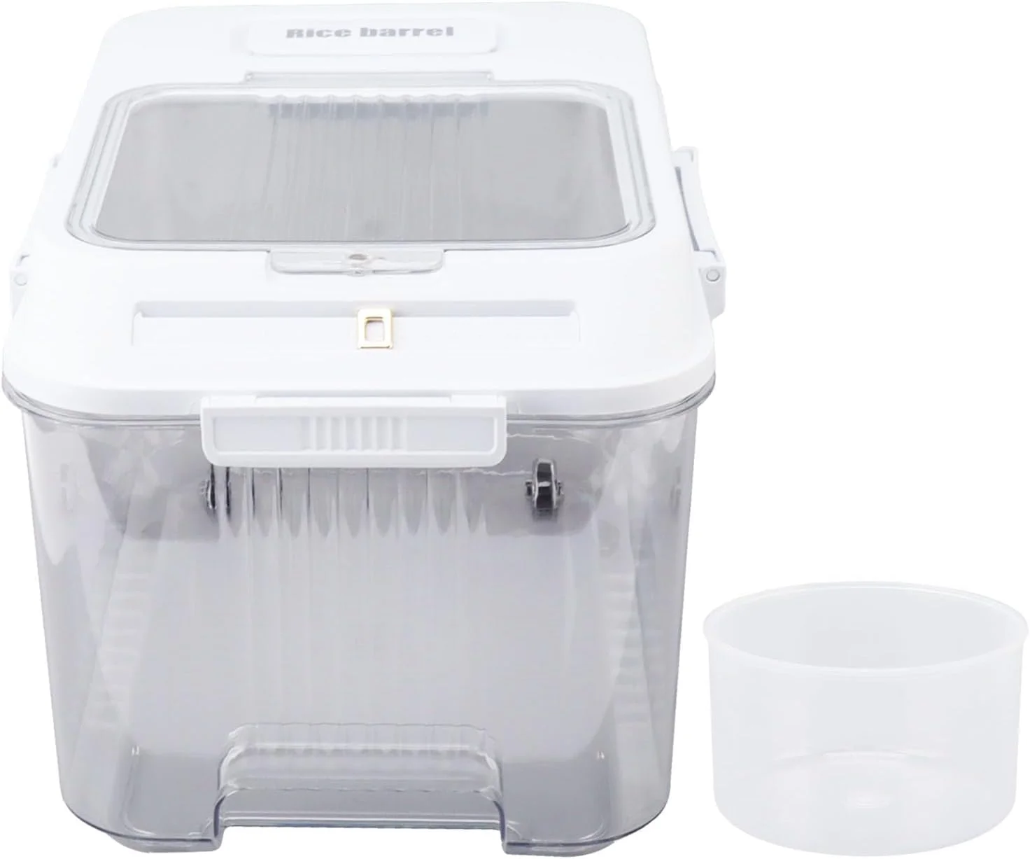 ظروف نگهداری برنج با قابلیت آب بندی، آسیاب کننده، شفاف، جعبه نگهداری چندگانه، جعبه سیر خانگی آشپزخانه PP Pet با درب مغناطیسی (Nikoupz7-12)