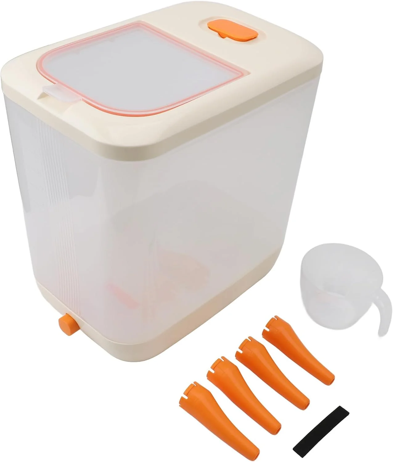 ظرف نگهداری برنج، ظرف فشاری پلاستیکی، جعبه برنج دربسته، پردازش مواد غذایی آشپزخانه 12 لیتری