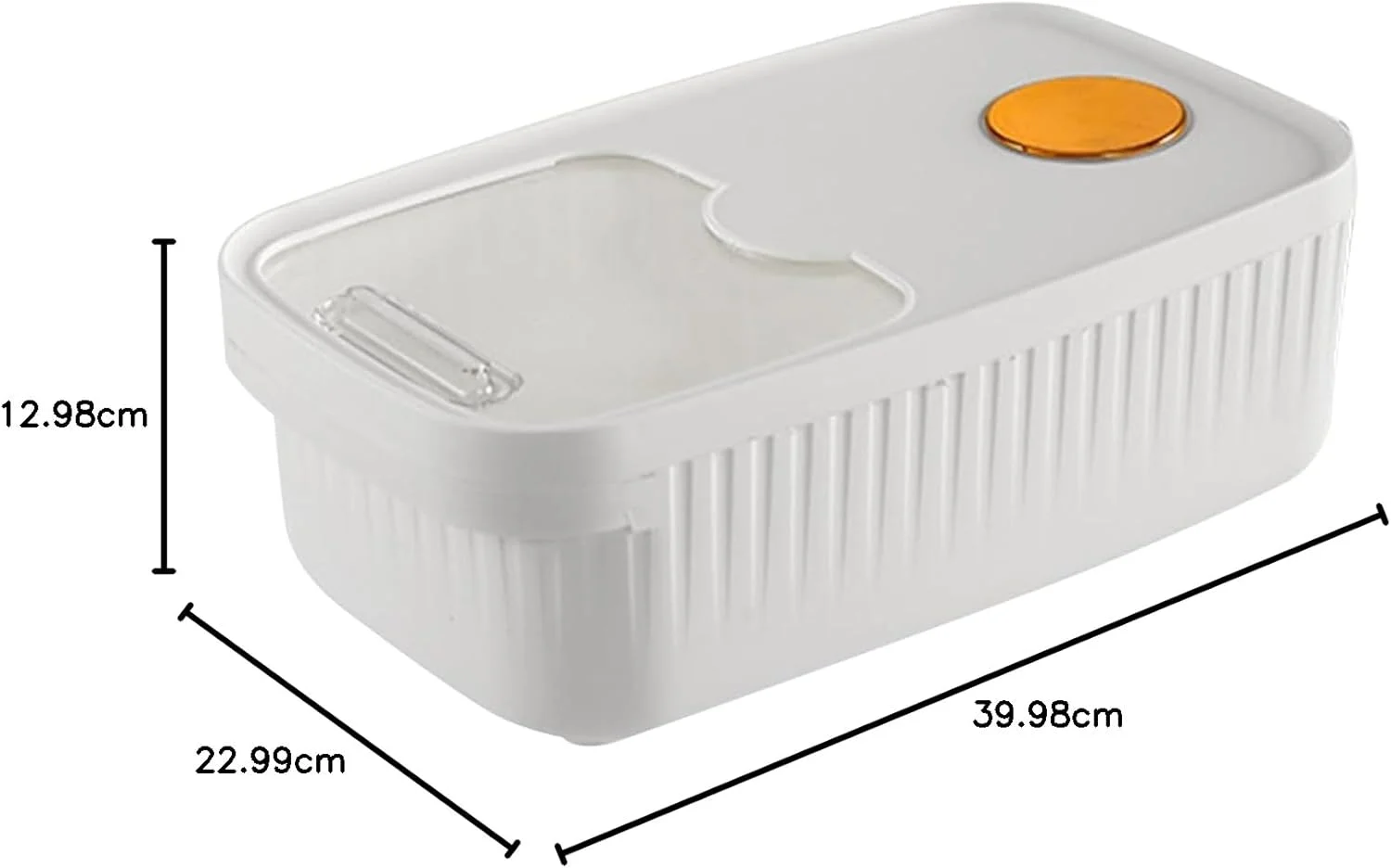 ظرف برنج بزرگ نیکو، سطل آرد غلات پلاستیکی درب دار (سفید 5 کیلوگرم / 11 پوند) ظرف برنج بزرگ نیکو، سطل آرد غلات پلاستیکی درب دار (سفید 5 کیلوگرم / 11 پوند)