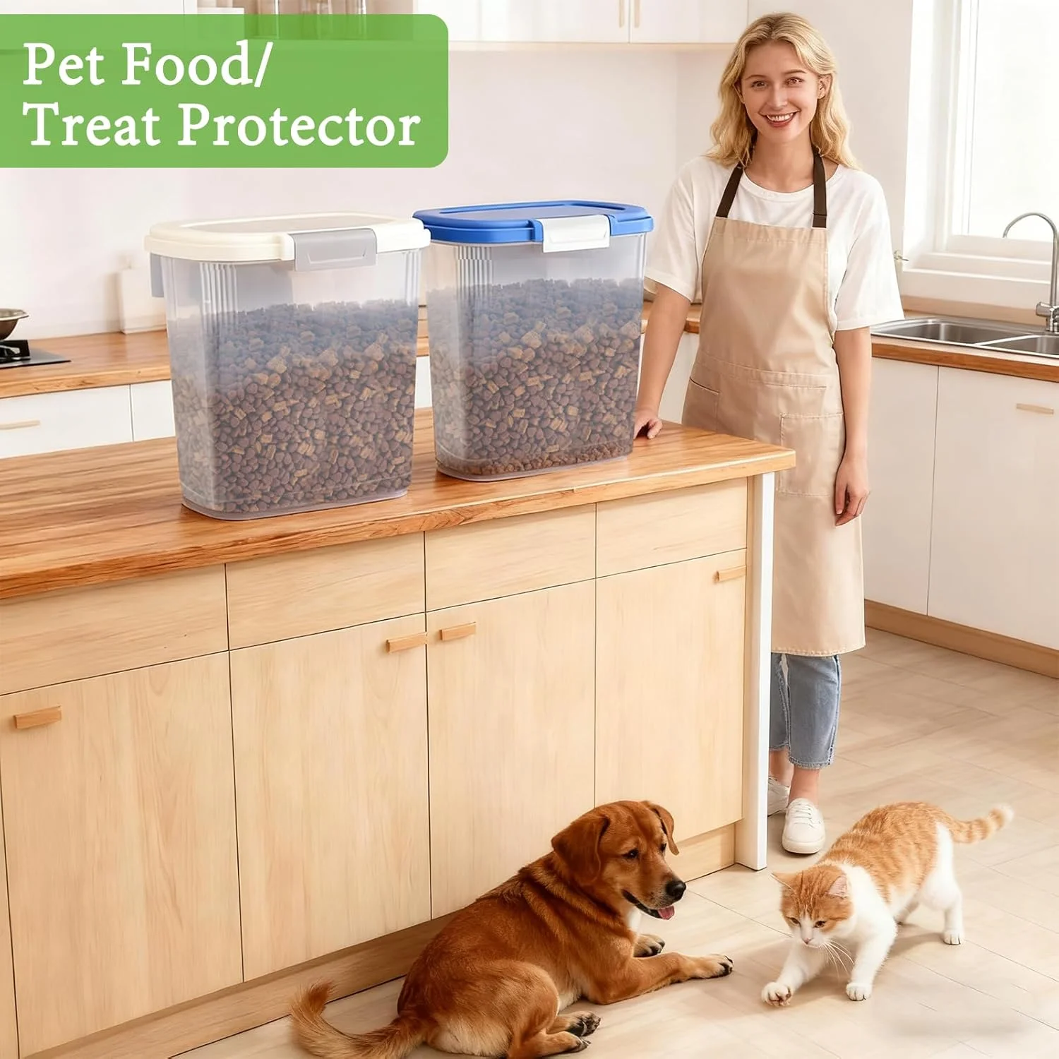 ظرف بزرگ نگهداری برنج با ظرفیت ۹ کیلوگرم - ظرف بلند نگهداری آرد به همراه پیمانه + فنجان - سطل باریک نگهداری مواد غذایی خشک برای غلات، شکر، حبوبات، غذای سگ و گربه - نظم دهنده آشپزخانه و انبار ظرف بزرگ نگهداری برنج با ظرفیت ۹ کیلوگرم - ظرف بلند نگهداری آرد به همراه پیمانه + فنجان - سطل باریک نگهداری مواد غذایی خشک برای غلات، شکر، حبوبات، غذای سگ و گربه - نظم دهنده آشپزخانه و انبار