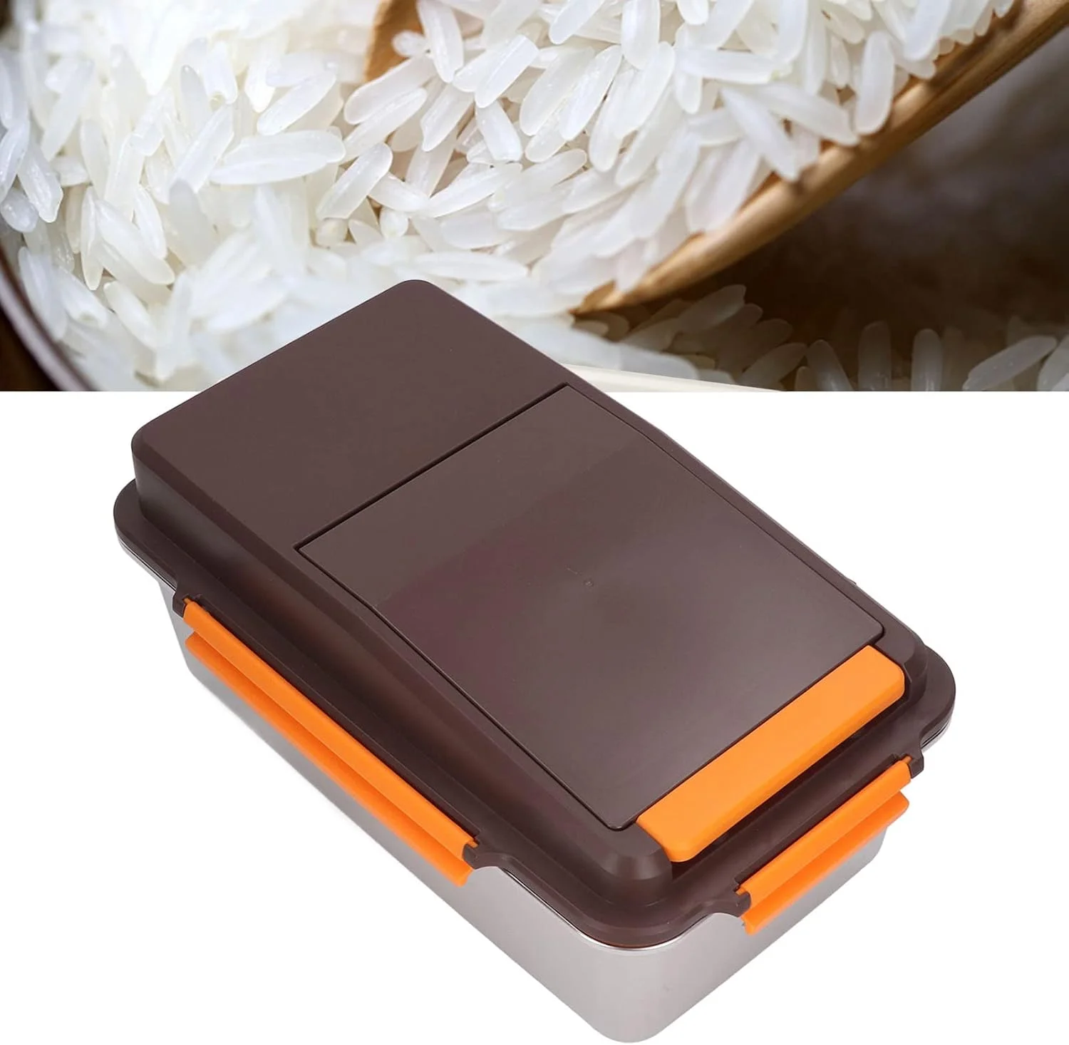 نیکو ظرف نگهداری برنج ضخیم شده از جنس استیل ضد زنگ 304، سطل آشپزخانه مهر و موم شده نیکو ظرف نگهداری برنج ضخیم شده از جنس استیل ضد زنگ 304، سطل آشپزخانه مهر و موم شده