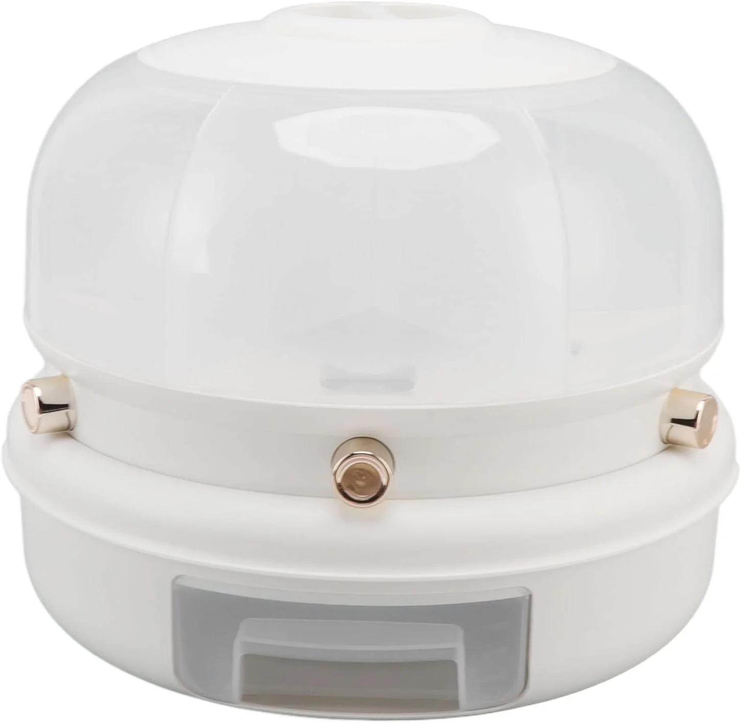 ظرف نگهداری غلات قابل انباشت 6 قسمتی، پخش کننده چرخشی برنج، سازمان دهنده آشپزخانه (سفید)