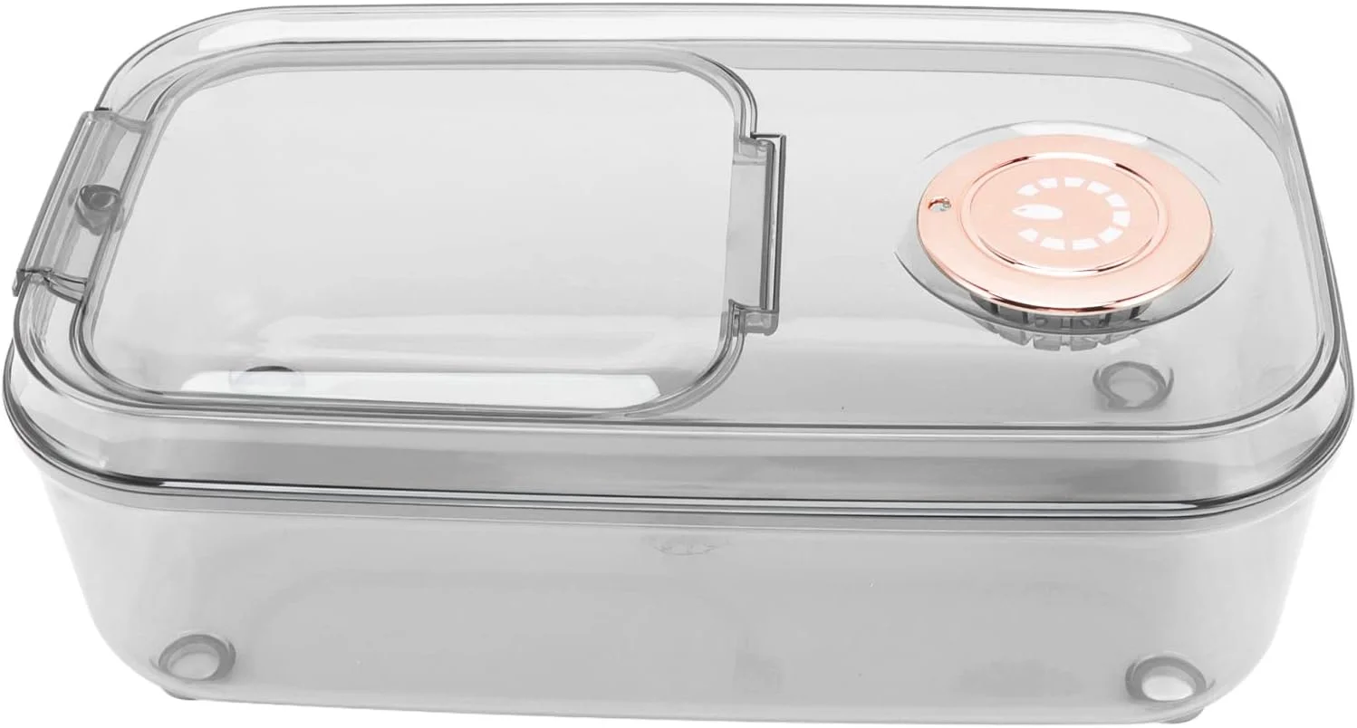 ظرف غلات برنج شفاف نیکو، ظرف غذای ضد حشره با درب چرخشی و پیمانه اندازه گیری برای سازماندهی (-3118220216611)